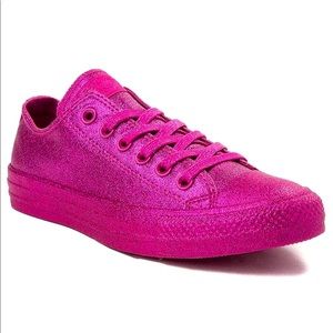Pink glitter converse